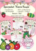 Vorschau - Arbeitsblätter - Deutsch/ DaZ- Sparpaket Raupe Nimmersatt - Erzählkarten, Übungsheft, Minibuch, Bildkarten - Kl 1/2 - Deckblatt