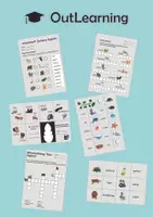 Vorschau - Stundenentwürfe - Großes Materialpaket Englisch - Tiere der Welt - Deckblatt