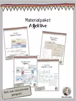 Vorschau - Arbeitsblätter - Materialpaket Adjektive - Deckblatt