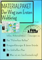 Vorschau - Arbeitsblätter - Materialpaket: Der Weg zum Ersten Weltkrieg - Deckblatt