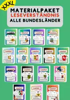 Vorschau - Arbeitsblätter - XXXL Materialpaket Leseverständnis - ALLE Bundesländer - Deckblatt