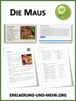 Vorschau - Arbeitsblätter - Die Maus (Materialpaket) - Deckblatt