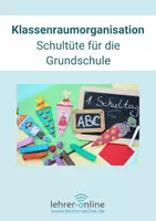 Vorschau - Fördermaterial/Inklusion - Schultüten für Lehrkräfte: Klassenraumorganisation für die Grundschule - Deckblatt