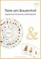 Vorschau - Stationenlernen - Materialpaket Bauernhoftiere - Deckblatt