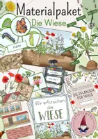 Vorschau - Stundenentwürfe - XXL Materialpaket: Die Wiese/ Der Lebensraum Wiese - Deckblatt