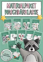 Vorschau - Poster - Waschbärenklasse - Materialpaket / Klassentier Waschbär - Deckblatt