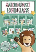Vorschau - Poster - Löwenklasse Materialpaket – Klassenzimmer Deko Grundschule Klasse 1 | Klassentier Löwe | Classroom Management | Organisation & Einschulung - Deckblatt