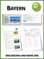 Vorschau - Arbeitsblätter - Bayern (Materialpaket) - Deckblatt
