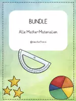 Vorschau - Arbeitsblätter - WACHSENDES BUNDLE: Alle Mathe-Materialien - Deckblatt