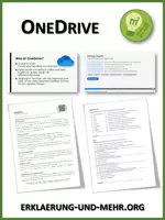 Vorschau - Arbeitsblätter - OneDrive (Materialpaket) - Deckblatt