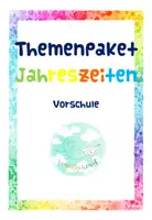 Vorschau - Arbeitsblätter - Themenpaket Jahreszeiten Vorschule - Deckblatt