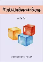 Vorschau - Arbeitsblätter - Unsere Würfel - wachsendes Materialpaket - Deckblatt