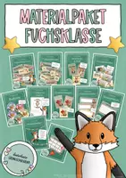 Vorschau - Poster - Fuchsklasse Materialpaket – Klassenzimmer Deko Grundschule Klasse 1 | Klassentier Fuchs | Classroom Management | Organisation & Einschulung - Deckblatt