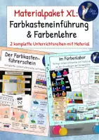 Vorschau - Stundenentwürfe - Materialpaket: Einführung Farbkasten & Farbenlehre - Deckblatt