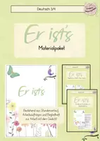 Vorschau - Stundenentwürfe - Materialpaket Er ist's - Frühlingsgedicht - Eduard Mörike - Deckblatt