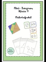 Vorschau - Stationenlernen - Materialpaket: Mini-Tangram - Deckblatt