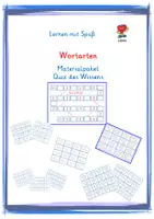 Vorschau - Spiele - Quiz des Wissens - Wortarten Materialpaket - Deckblatt