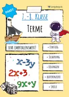 Vorschau - Arbeitsblätter - Terme (Gleichungen) - PAKET - Deckblatt