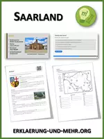 Vorschau - Arbeitsblätter - Saarland (Materialpaket) - Deckblatt