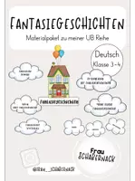 Vorschau - Stundenentwürfe - Fantasiegeschichten - Materialpaket zu meiner UB Reihe - Deckblatt