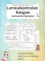 Vorschau - Klassenarbeiten - Lernzielkontrollen Religion - Sparpaket - Deckblatt