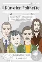 Vorschau - Arbeitsblätter - 4 Künstler-Falthefte: Set 9 (Albrecht Dürer, Ursus Wehrli, Marc Chagall, Edvard Munch) - Deckblatt
