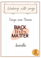 Vorschau - Arbeitsblätter - Materialpaket songs zu Black Lives Matter, racism, slavery, civil rights movement,bundle - Deckblatt