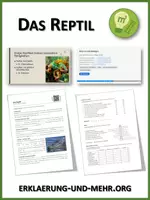 Vorschau - Arbeitsblätter - Reptilien (Materialpaket) - Deckblatt