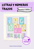 Vista previa - Hojas de trabajo - Pack. Letras y números - Portada