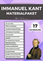 Vorschau - Stundenentwürfe - Materialpaket Immanuel Kant - Moralphilosophie - Deckblatt
