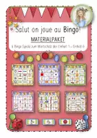 Vorschau - Unterrichtsreihen - Materialpaket 6 Bingo Spiele zur Einheit 1-6 (Französisch) - Deckblatt