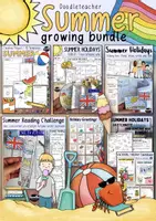 Vista previa - Hojas de trabajo - SUMMER ☀️ bundle of creative EFL ESL materials - Portada
