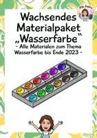 Vorschau - Stundenentwürfe - Wachsendes Materialpaket Wasserfarbe, Kunst Grundschule - Deckblatt