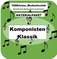 Vorschau - Arbeitsblätter - Materialpaket Klassik Komponisten (einfach) - Deckblatt