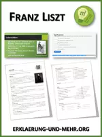 Vorschau - Arbeitsblätter - Franz Liszt (Materialpaket) - Deckblatt
