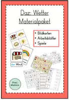 Vorschau - Arbeitsblätter - Materialpaket: DAZ Wetter - Deckblatt