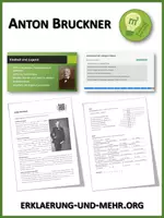 Vorschau - Arbeitsblätter - Anton Bruckner (Materialpaket) - Deckblatt