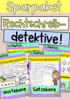 Vorschau - Unterrichtsreihen - Sparpaket Rechtschreibdetektive - Deckblatt
