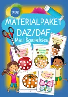 Vorschau - Spiele - Materialpaket DaZ DaF Mini Basteleien für die Wortschatzarbeit - daz/daf spiele - daz daf grundschule - Wortschatz nach Themen - Deckblatt