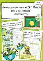 Vorschau - Arbeitsblätter - Materialpaket "Grundrechenarten im ZR 1 Million" - Deckblatt