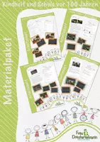 Vorschau - Arbeitsblätter - Materialpaket: Kindheit und Schule vor 100 Jahren - Deckblatt