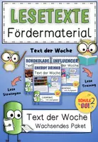 Vorschau - Arbeitsblätter - Materialpaket TEXT DER WOCHE / Lesen / Lesetexte / Lesekonferenz - Deckblatt