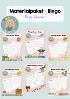 Vorschau - Spiele - Materialpaket - Bingo (Ferien) - Deckblatt