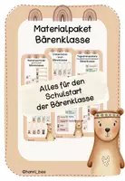 Vorschau - Bildkarten - Materialpaket Boho Bärenklasse - Deckblatt