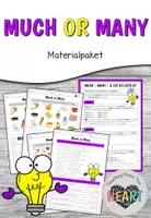 Vorschau - Arbeitsblätter - Much or Many - Materialpaket - Deckblatt