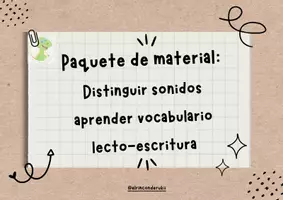 Vista previa - Unidades / Secuencias / Situaciones de Aprendizaje - Paquete de material Lecto-escritura - Portada