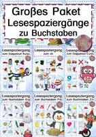 Vorschau - Arbeitsblätter - Lesespaziergänge Buchstabeneinführungen - Deckblatt