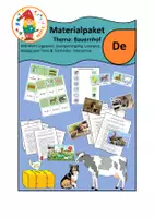Vorschau - Arbeitsblätter - Materialpaket Bauernhoftiere im Deutschunterricht - Deckblatt