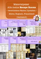Vorschau - Mal- und Bastelvorlagen - Materialpaket: Alle meine Escape Rooms (Mathe, Englisch, Französisch), wachsend - Deckblatt