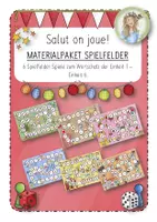 Vorschau - Unterrichtsreihen - Materialpaket Spielfelder zu den französischen Einheit 1-6 - Deckblatt